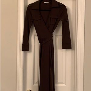 DVF wool wrap dress